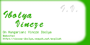 ibolya vincze business card